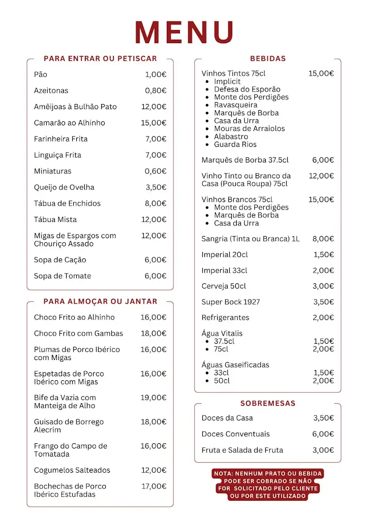 Menu_Restaurante Palatus - Portalegre_Portalegre_immagine_1