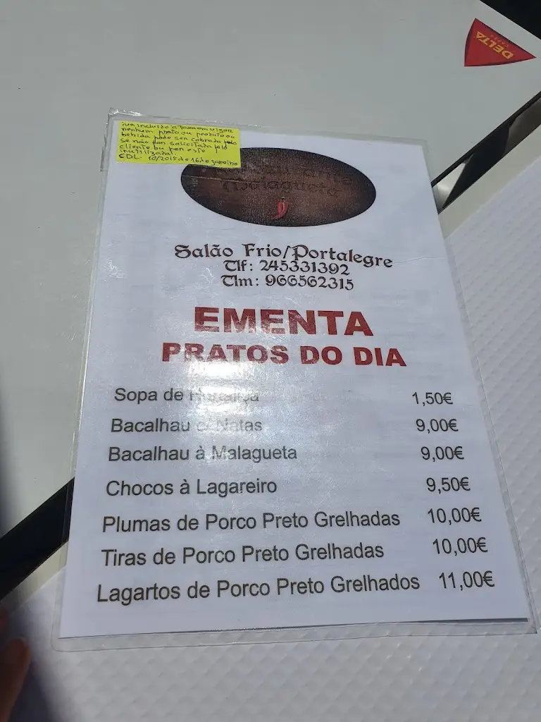Menu_Restaurante O Malagueta_Portalegre_immagine_1