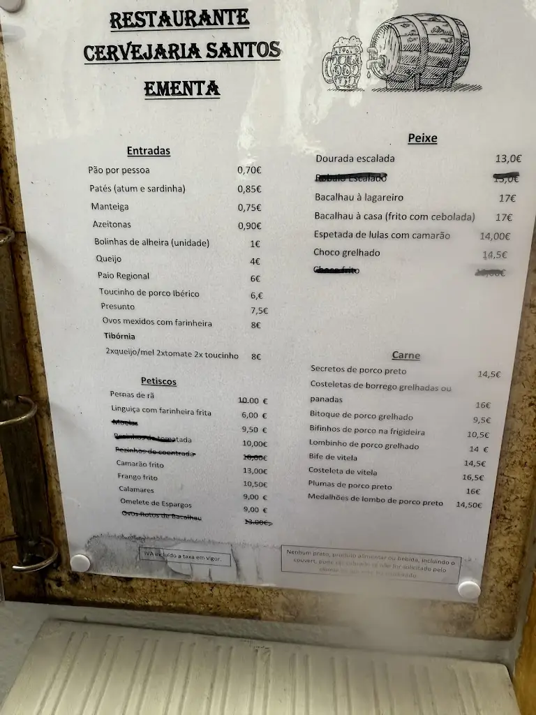 Menu_Cervejaria Santos_Portalegre_imagen_3
