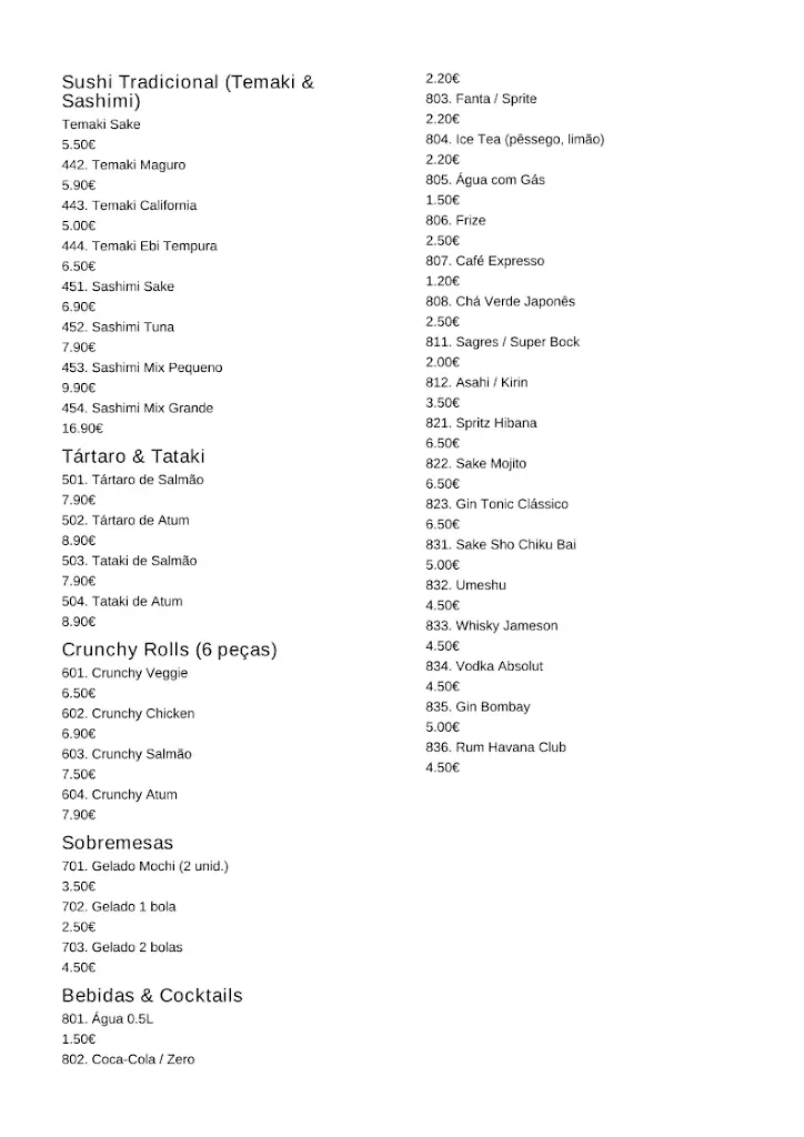 Menu_Hibana Bistro Sushi Bar_Portalegre_immagine_2