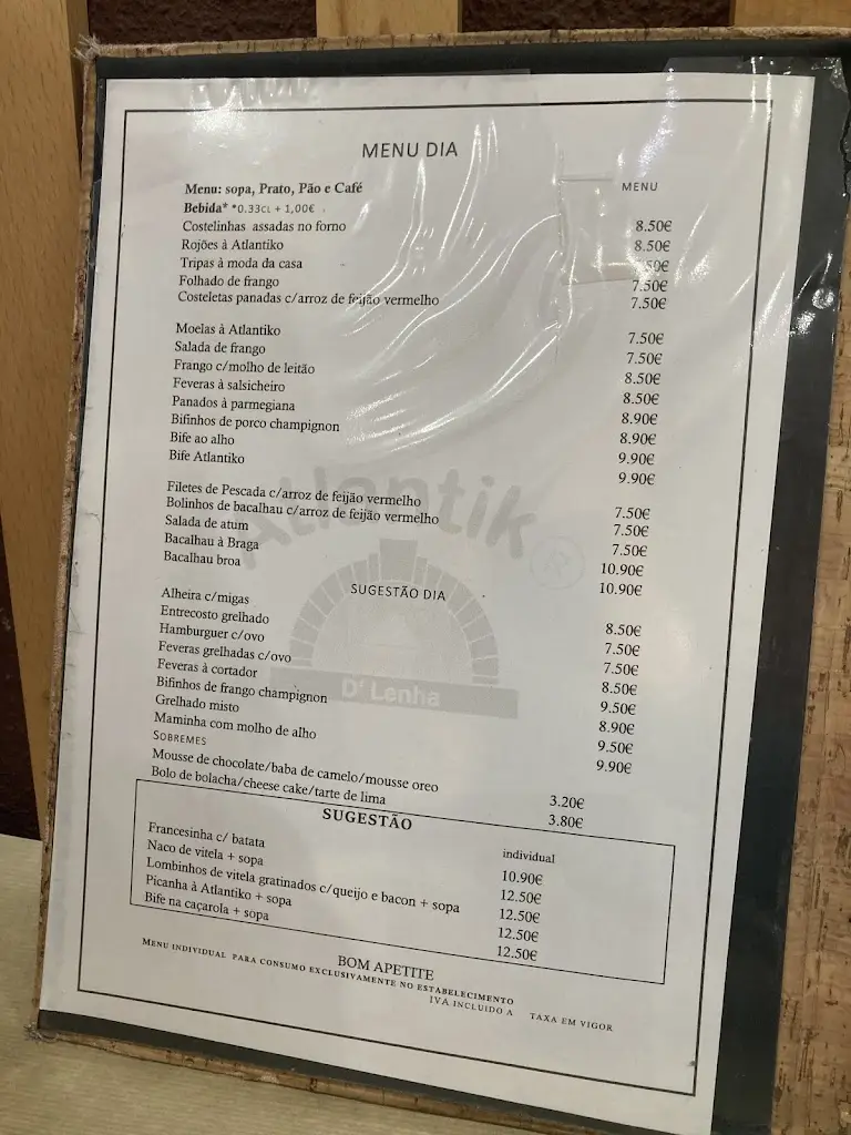 Menu_Atlantik Regional_Baguim do Monte_immagine_1