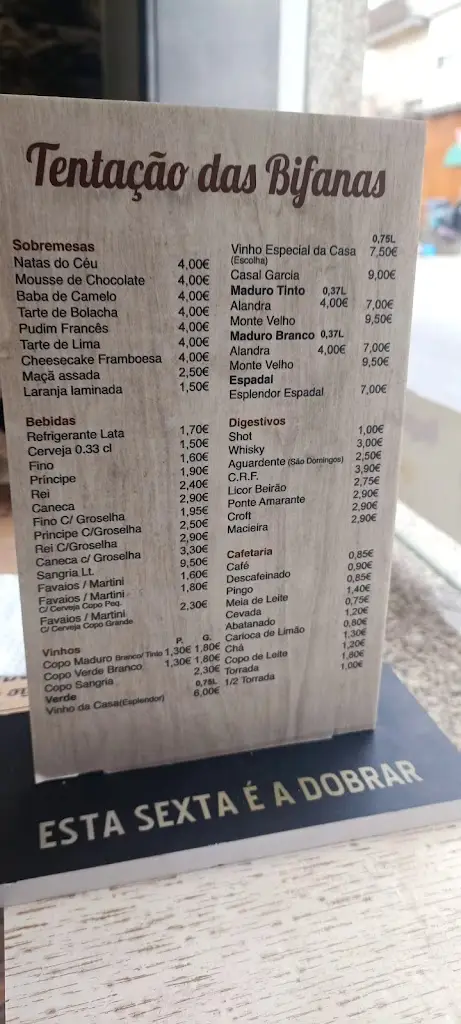 Menu_Tentação das Bifanas_Baguim do Monte_immagine_2