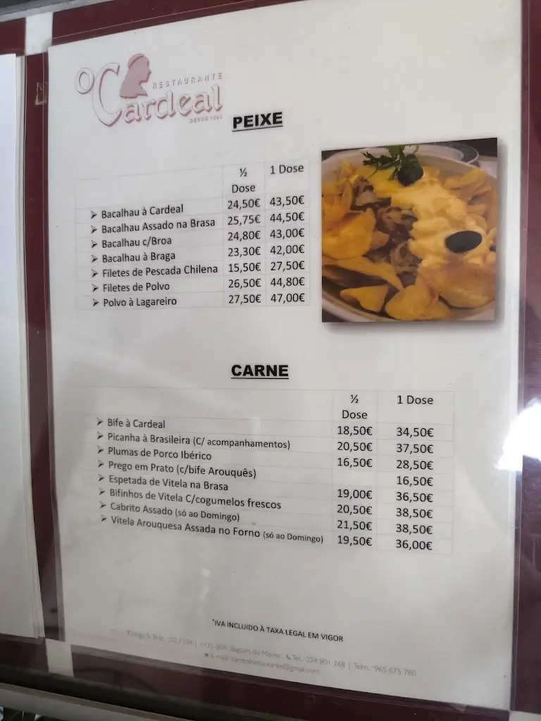 Menu_O Cardeal_Baguim do Monte_immagine_2
