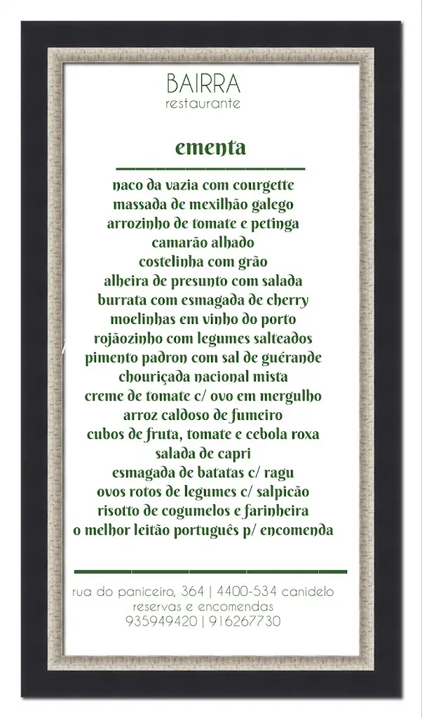 Menu_Restaurante Bairra_Canidelo_imagen_1