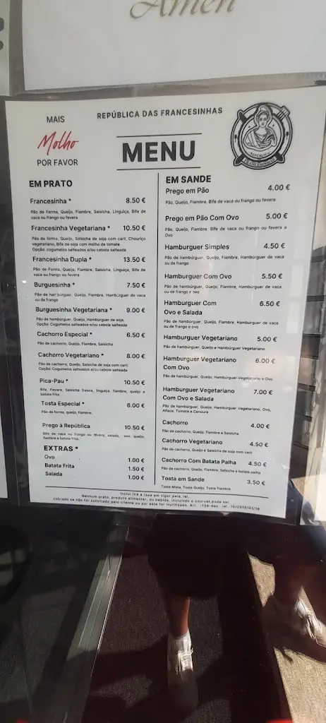 Menu_República das Francesinhas_Baltar_immagine_2