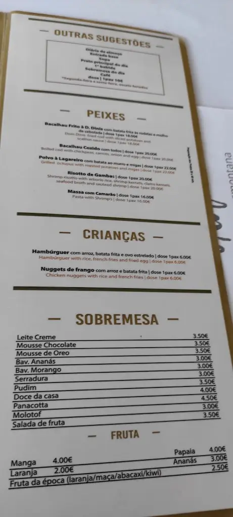 Menu_Restaurante Dom Dinis_Milheirós de Poiares_immagine_3