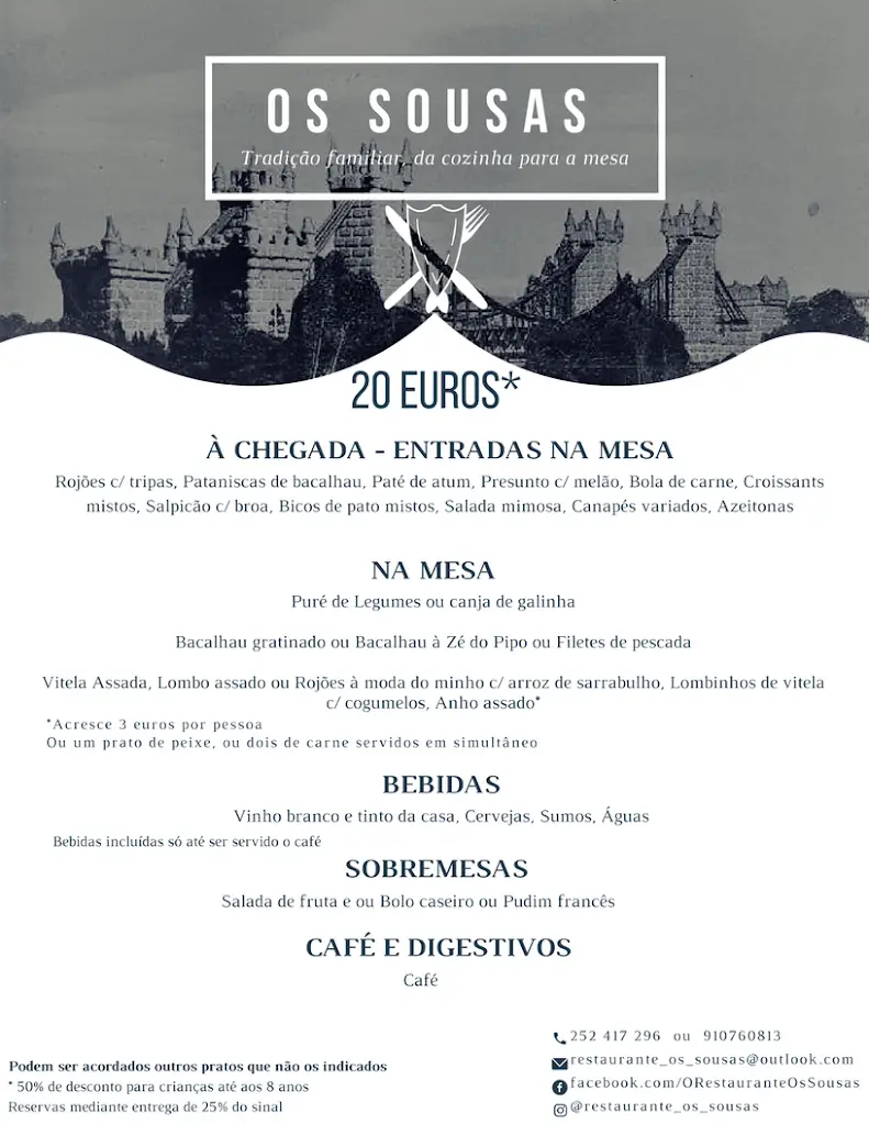 Menu_Restaurante Os Sousas_Bougado_immagine_1