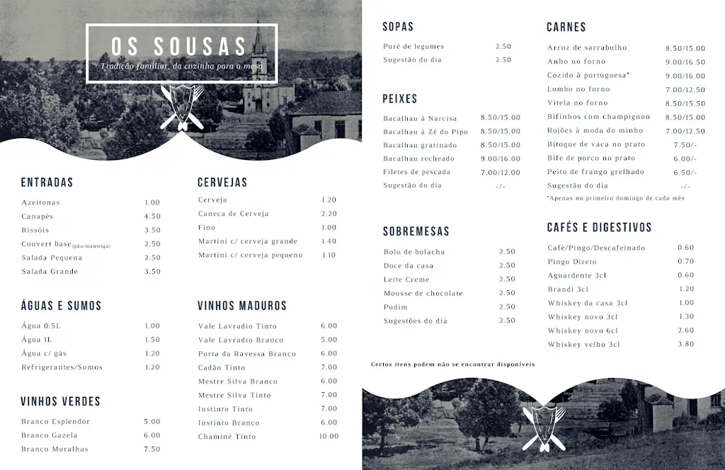 Menu_Restaurante Os Sousas_Bougado_immagine_4