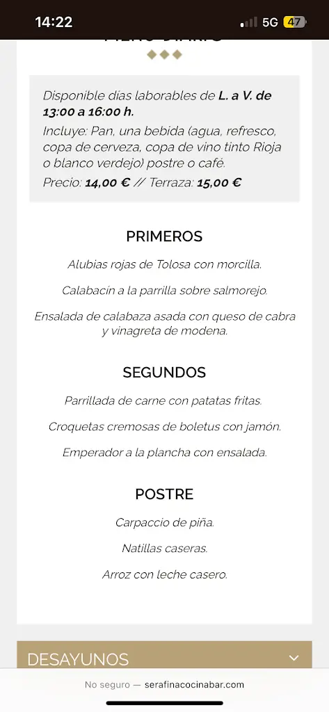 Menu_Terra Mar_Milheirós de Poiares_immagine_3