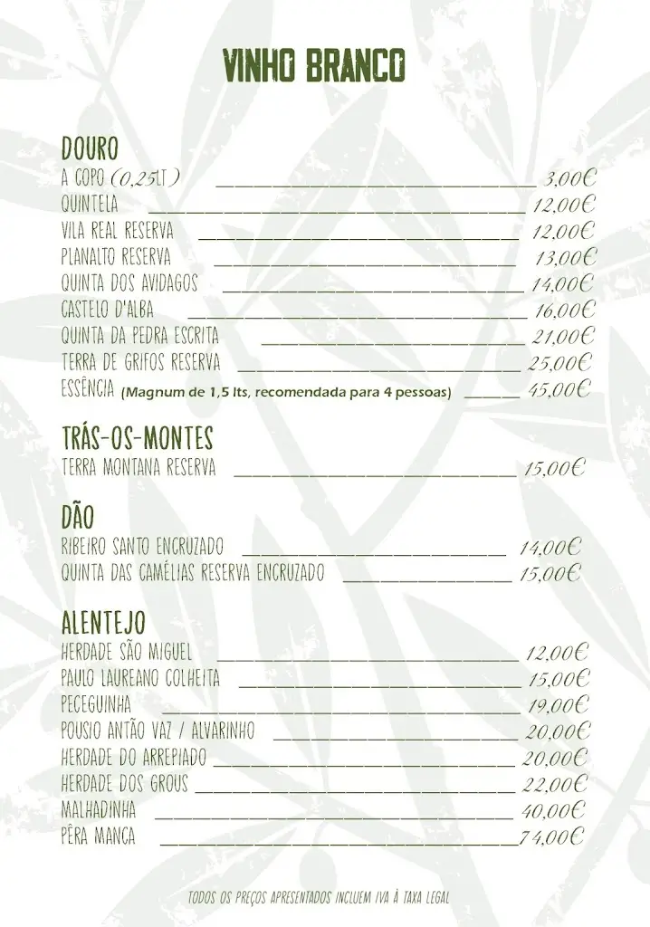 Menu_Huile D'Olive - Restaurante Mediterrâneo_Milheirós de Poiares_immagine_3