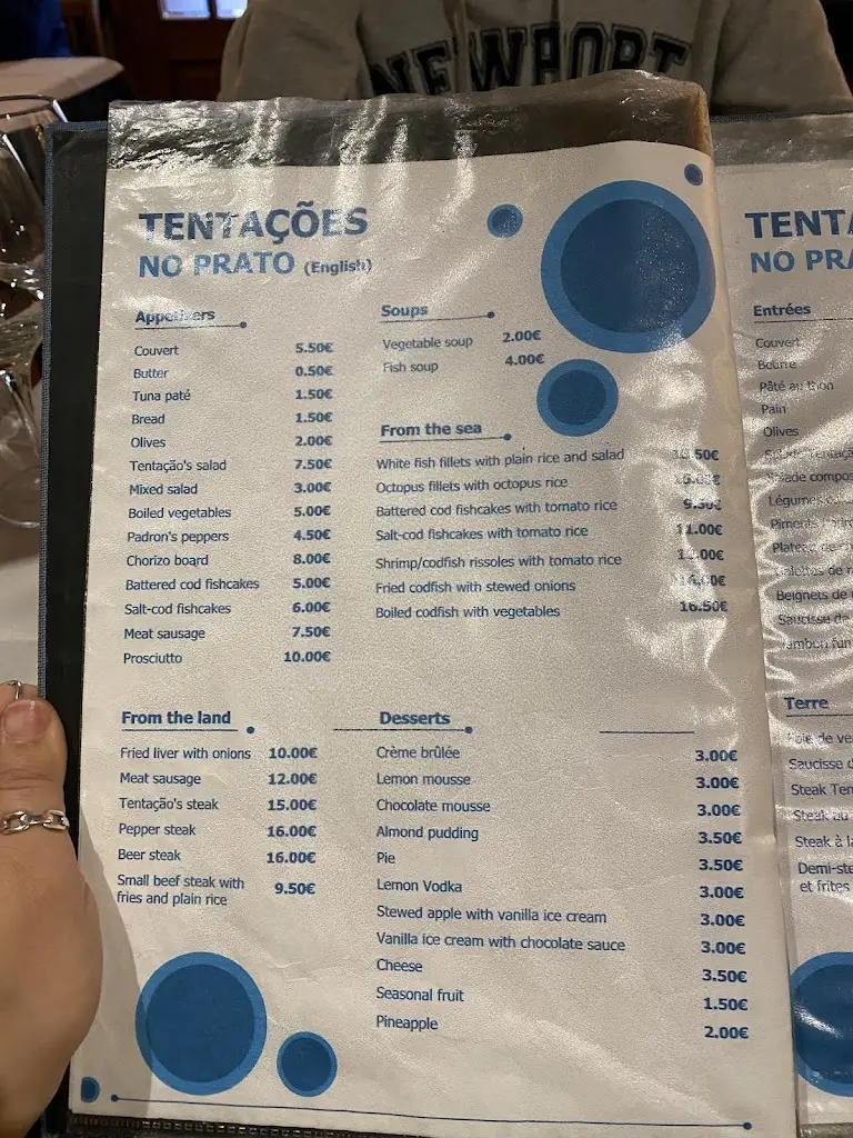 Menu_Tentações no Prato_Foz do Douro_immagine_1