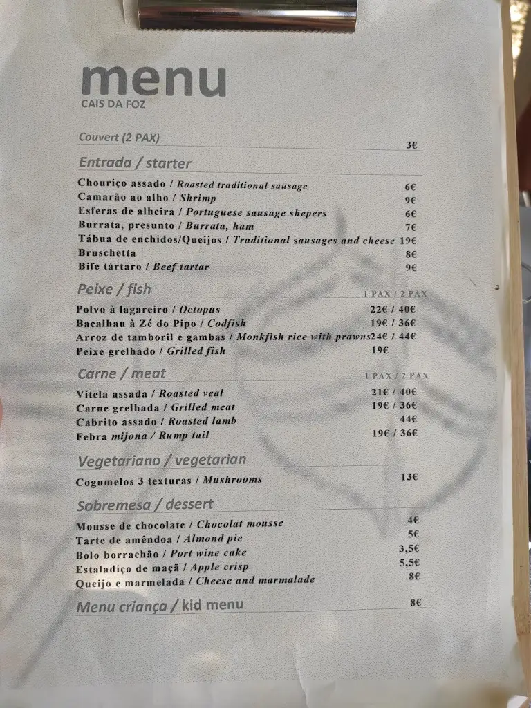 Menu_Cais da Foz_Foz do Douro_immagine_3