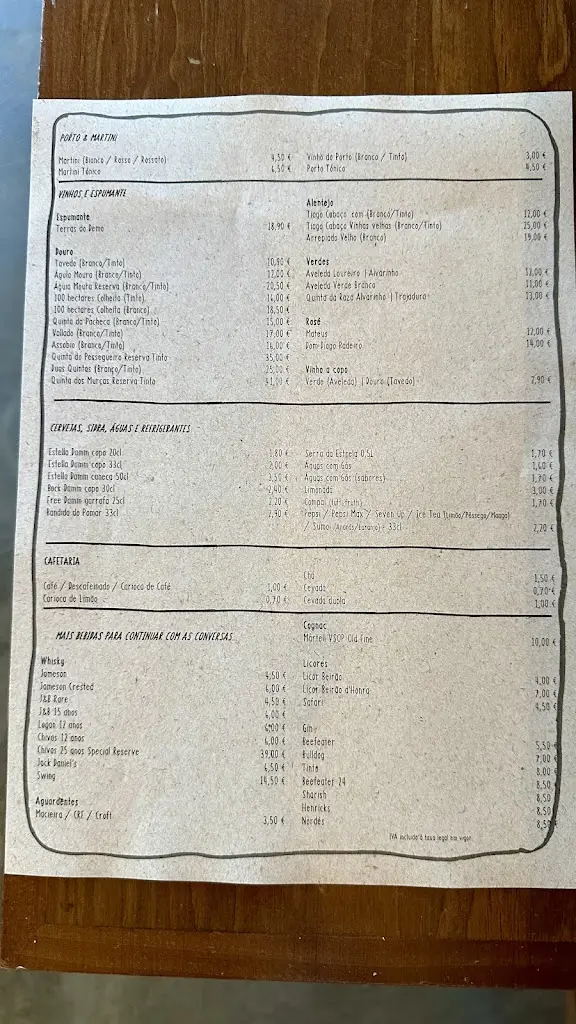 Menu_Conversas & Travessas Restaurante Wine Bar Tapas_Castelões de Cepeda_immagine_2