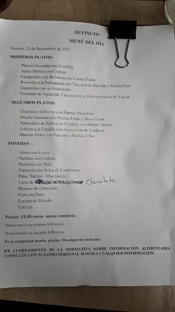 Menu_Restaurante A Flor de Baião_Baião_immagine_2