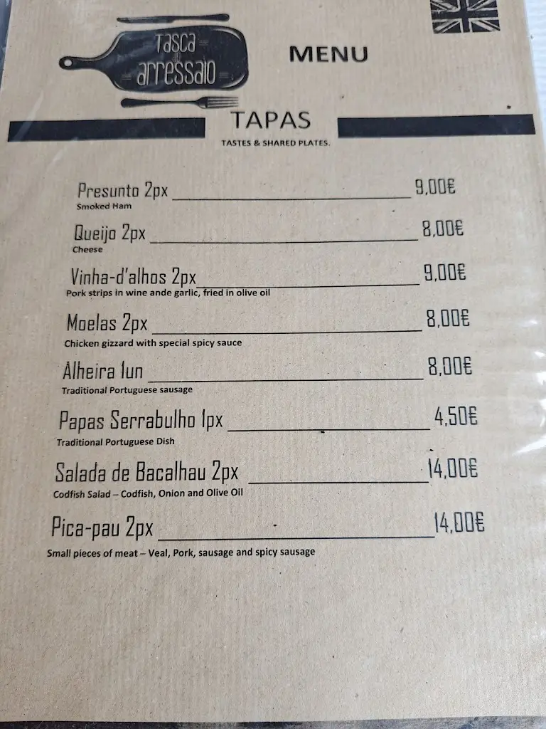Menu_Tasca do Arressaio_Baião_imagen_2