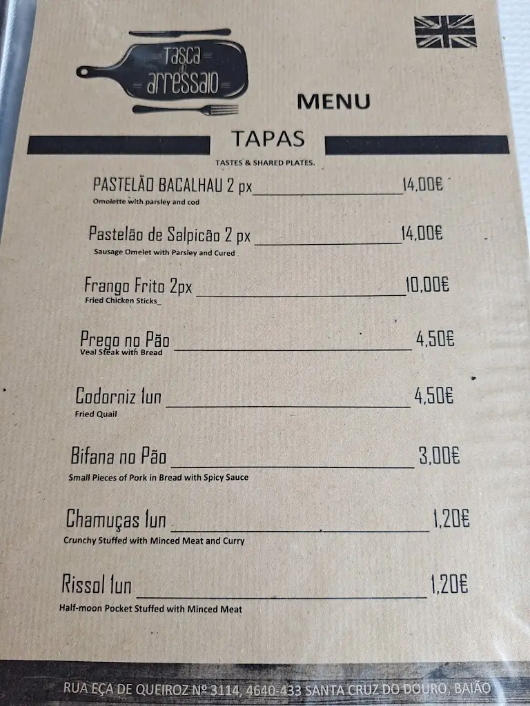 Menu_Tasca do Arressaio_Baião_imagen_3