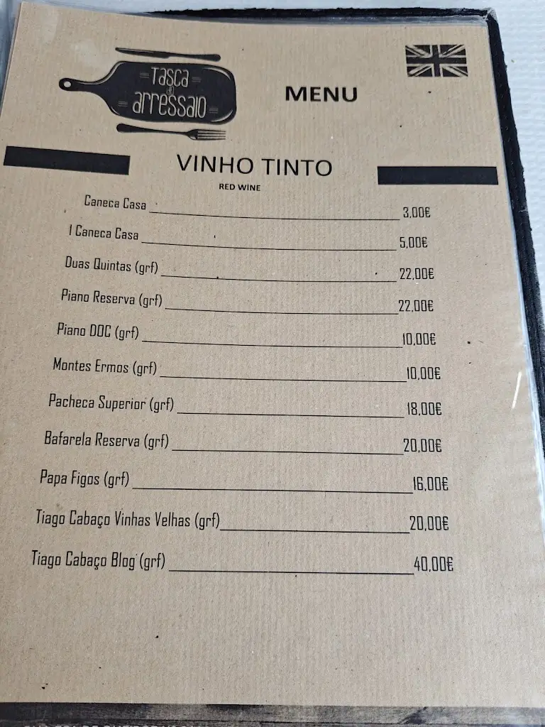 Menu_Tasca do Arressaio_Baião_imagen_4