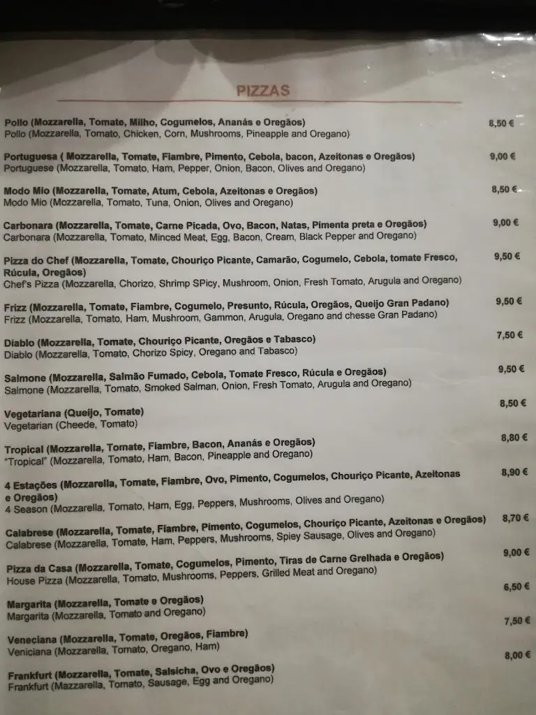 Menu_Estrada Real_Grijó_immagine_1