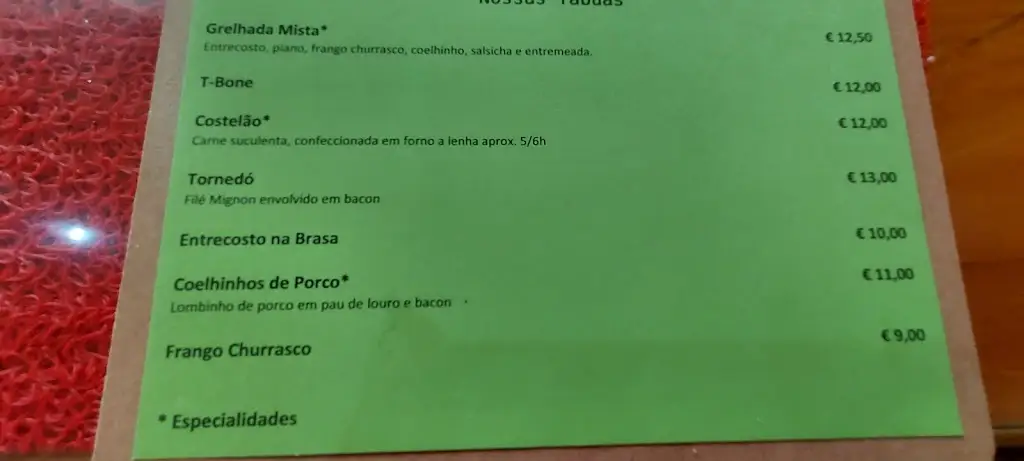 Menü_Terceira O Alambique_Fonte Bastardo_Bild_2