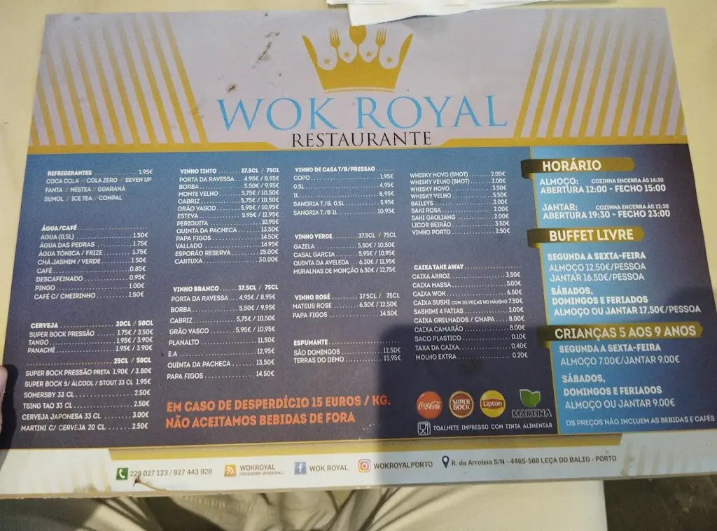 Menü_Wok Royal_Leça do Bailio_Bild_3