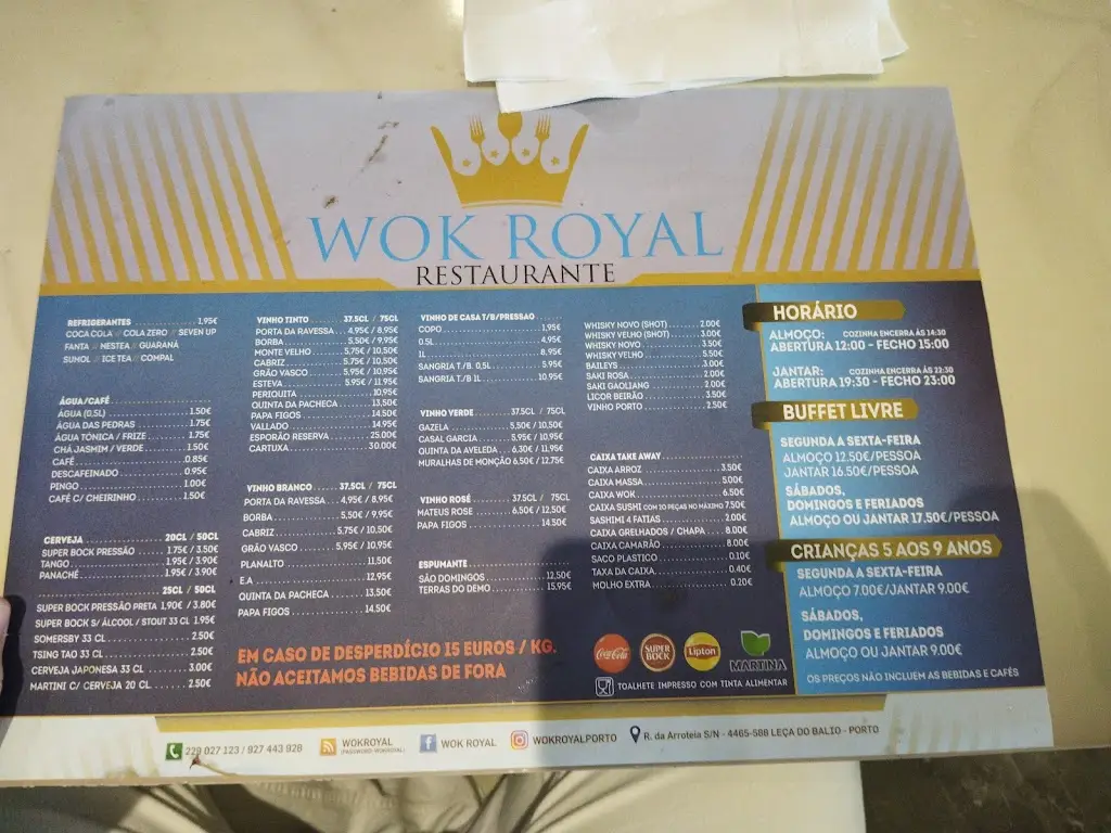 Menü_Wok Royal_Leça do Bailio_Bild_4