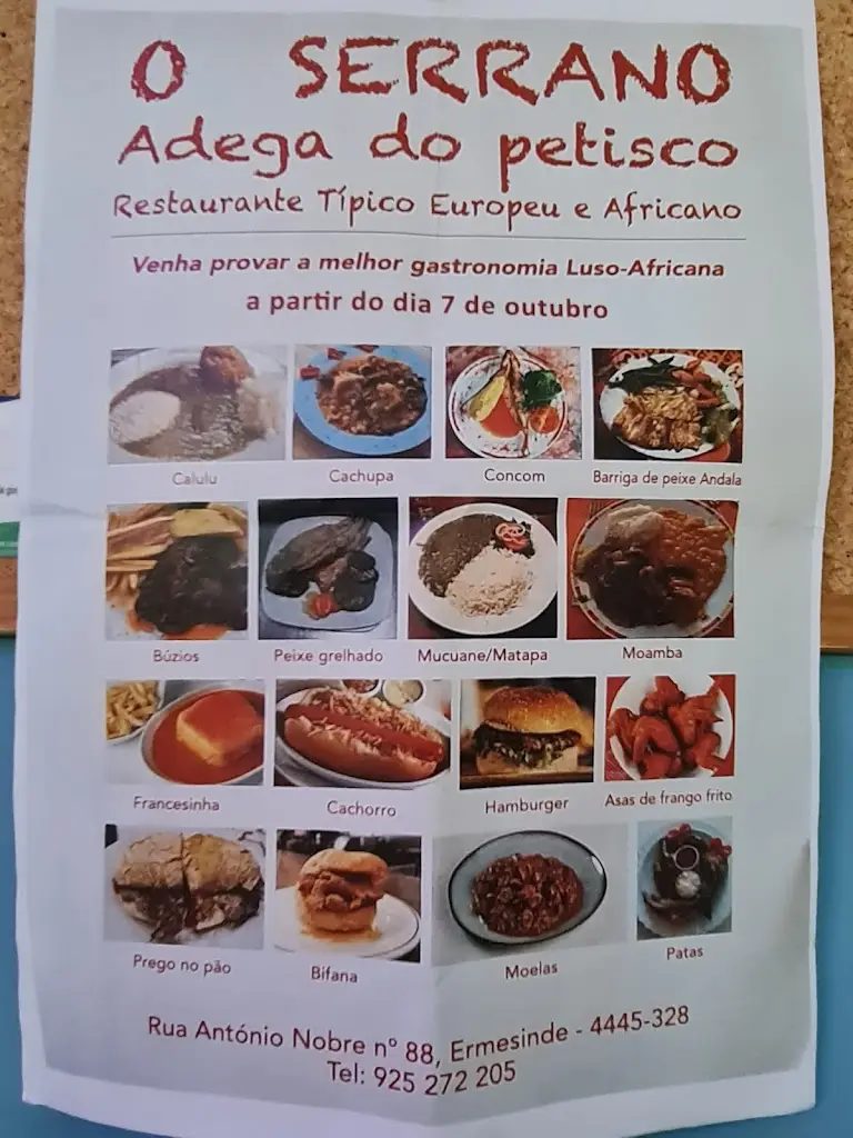 Menu_Restaurante O Serrano_Ermesinde_immagine_2