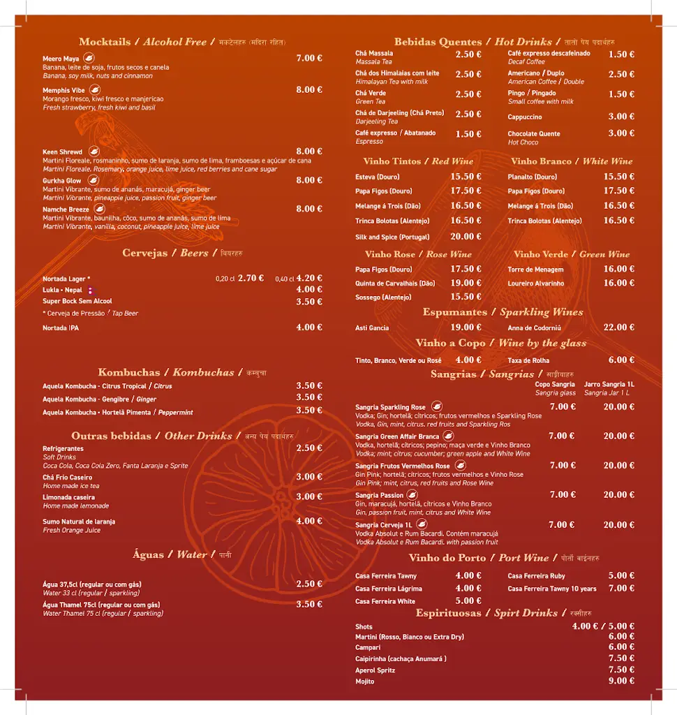 Menu_Thamel Restaurant Porto_Carvalhosa_immagine_2