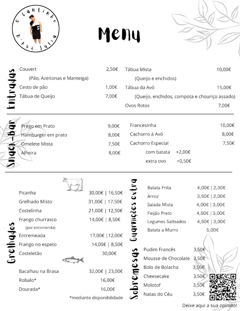 Menu_O Cantinho D’Avó Júlia_Gulpilhares_immagine_2