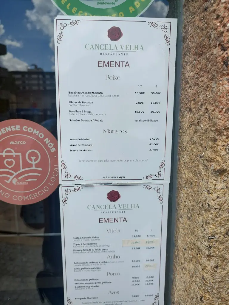Menu_Restaurante Cancela Velha_Marco de Canavezes_immagine_1