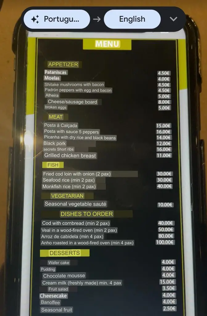 Menu_Calçada dos Petiscos_Marco de Canavezes_immagine_1