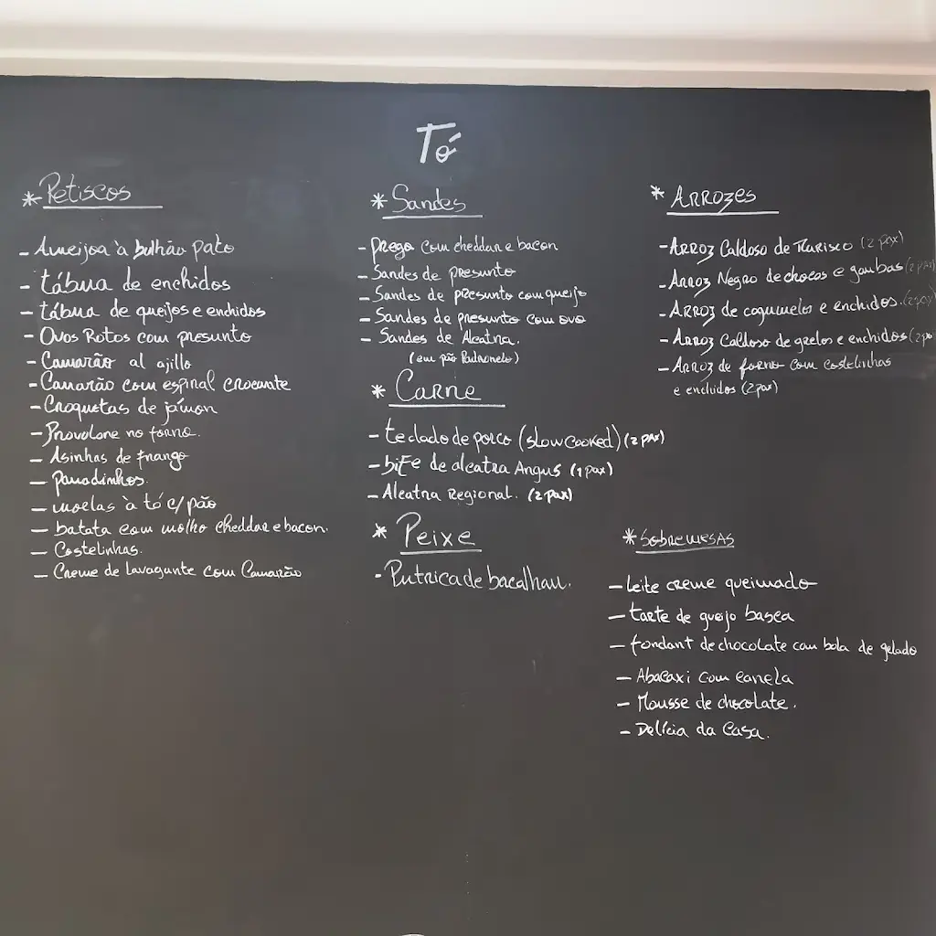 Menu_Tó restaurante petiscaria_Freamunde_immagine_4