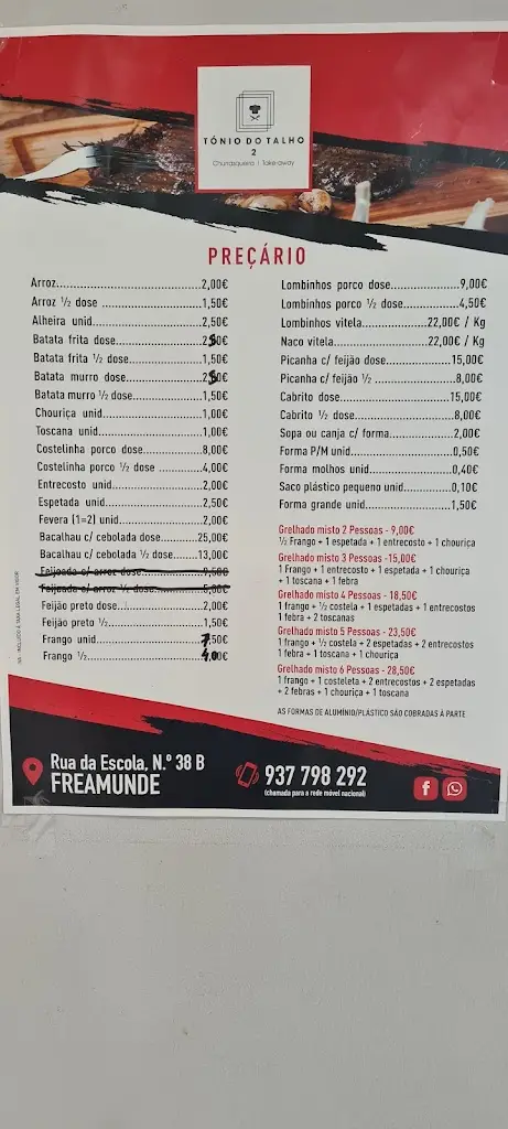 Menu_Churrasqueira - Tónio do Talho 2_Freamunde_immagine_1