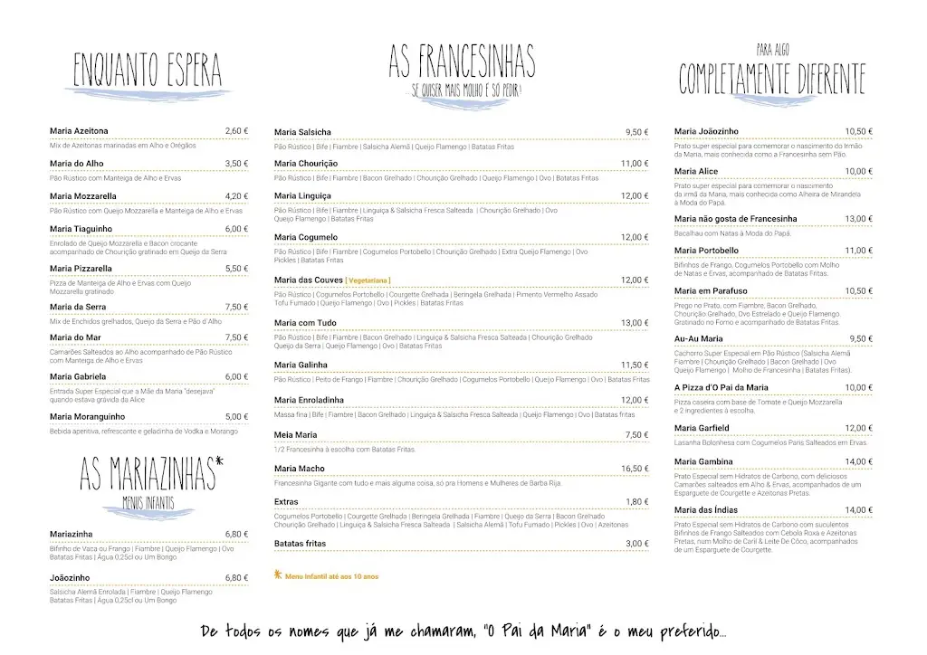 Menu_Restaurante, O Pai da Maria_Lavra_immagine_1