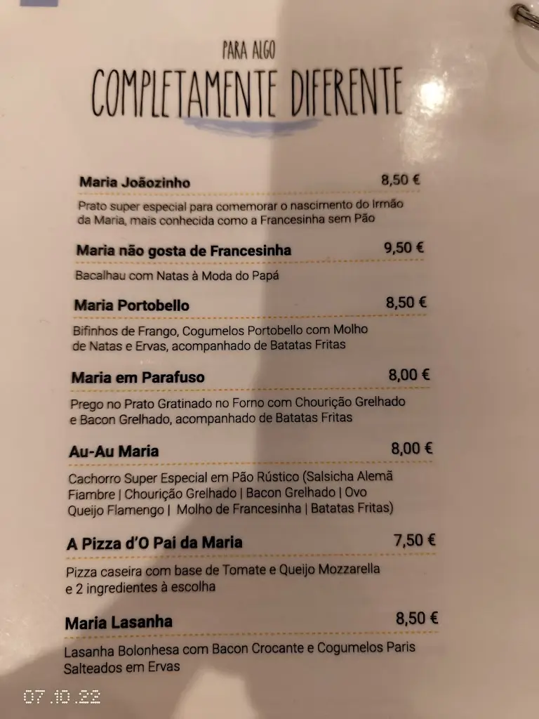 Menu_Restaurante, O Pai da Maria_Lavra_immagine_4