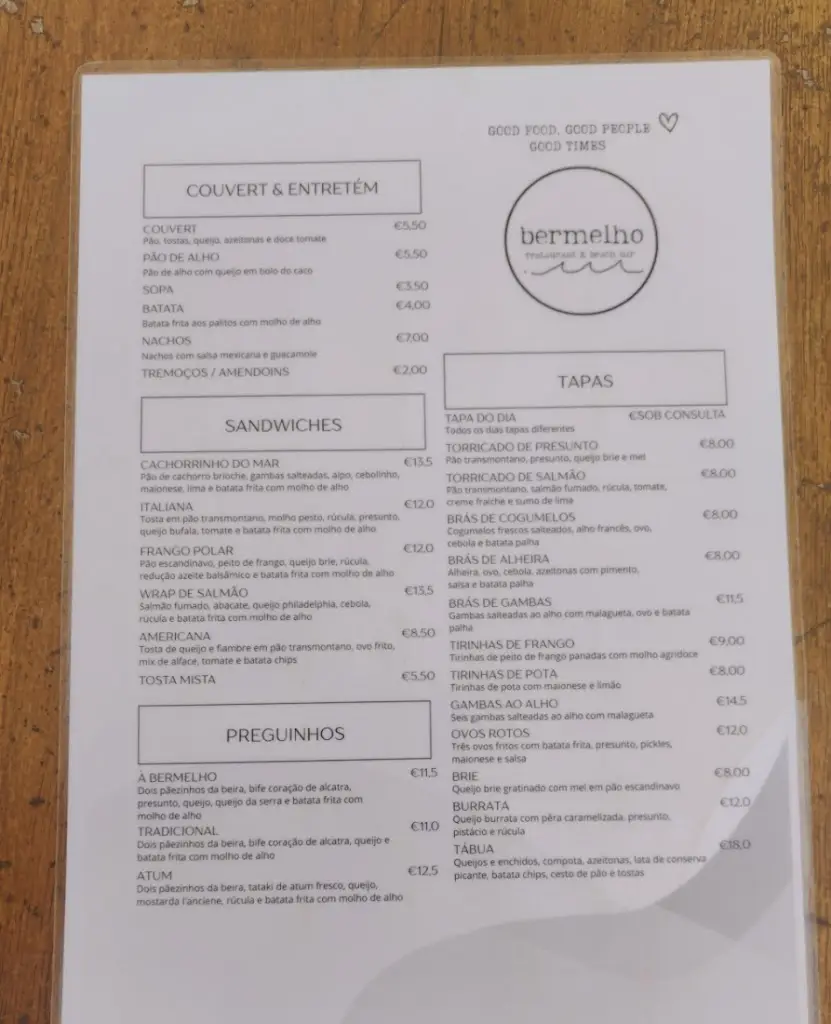 Menu_Bermelho restaurant & beach bar_Lavra_imagen_3