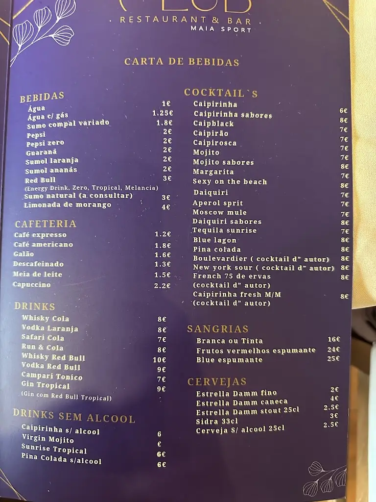 Menu_Club restaurant & bar_Gemunde_image_1