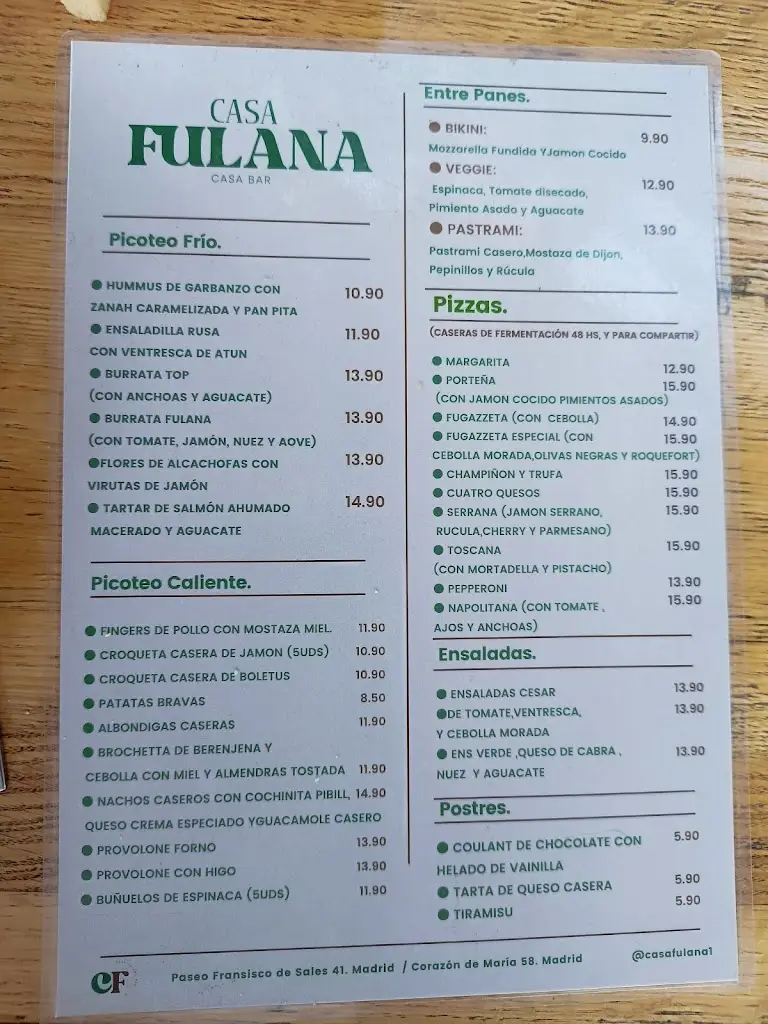 Menu_VILLA - Wine and Food Restaurant_Murtosa_image_1