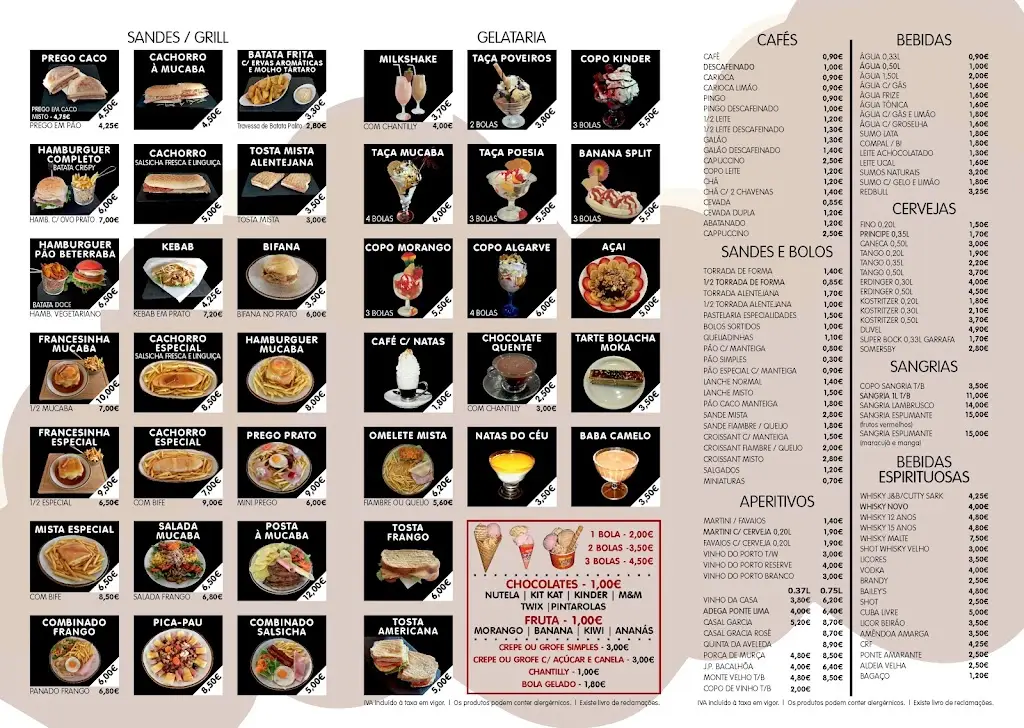 Menu_Riviera D'Ouro grupo mucaba_Foz do Sousa_immagine_1