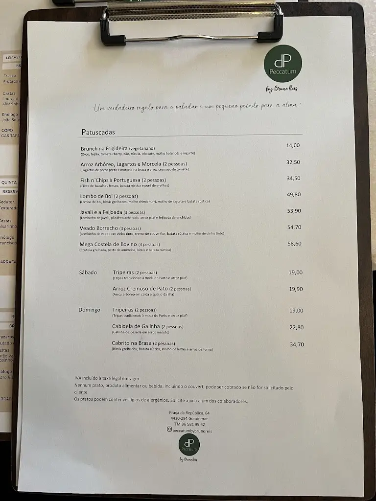 Menu_Peccatum by Bruno Reis_Foz do Sousa_immagine_1