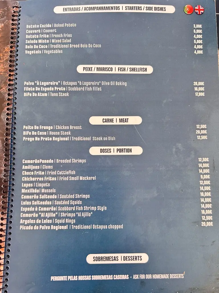 Menu_Sabor aMar - Fish Factory_Calheta de São Jorge_immagine_2