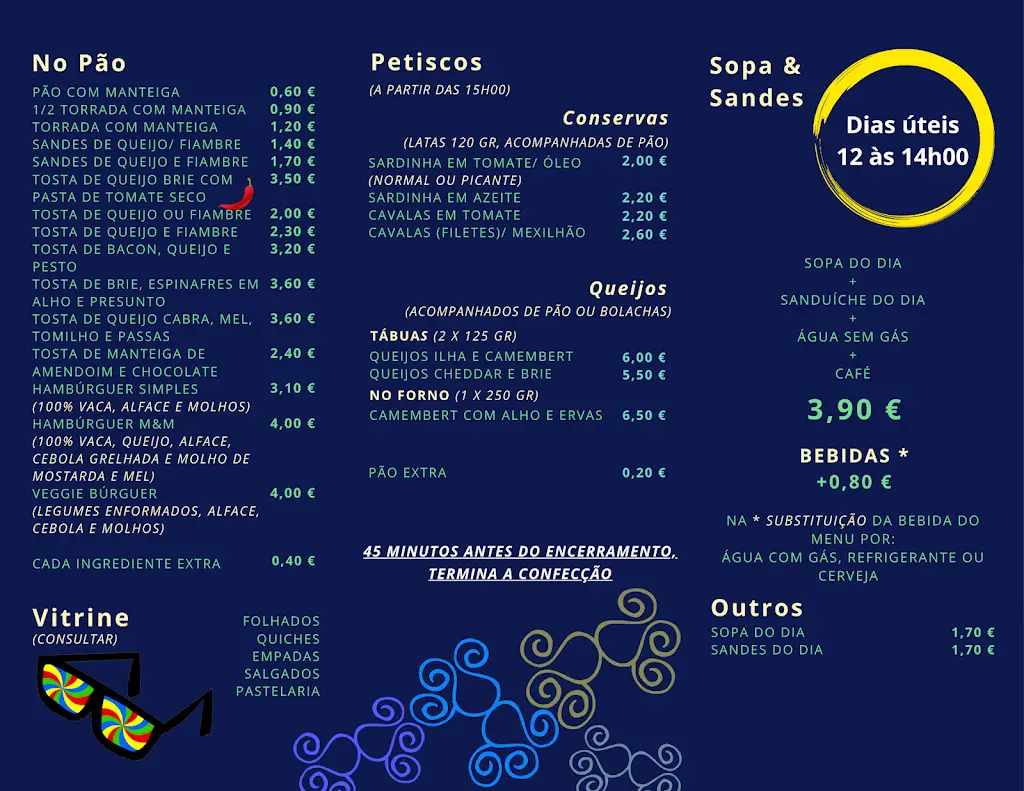 Menu_Além-Bica - Food, Drinks & Life_Murtosa_immagine_2