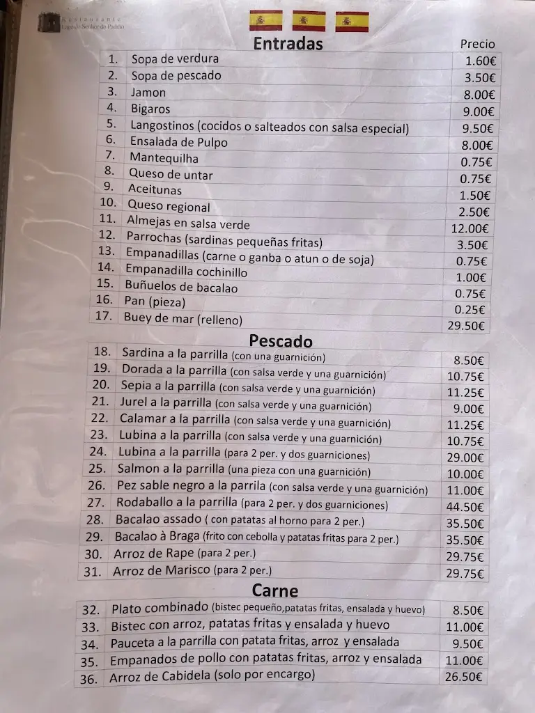 Menu_Restaurante Lage Senhor do Padrão_Matosinhos_imagen_1