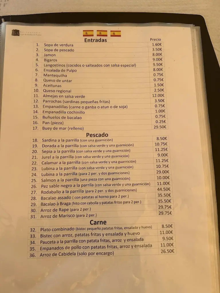 Menu_Restaurante Lage Senhor do Padrão_Matosinhos_imagen_2