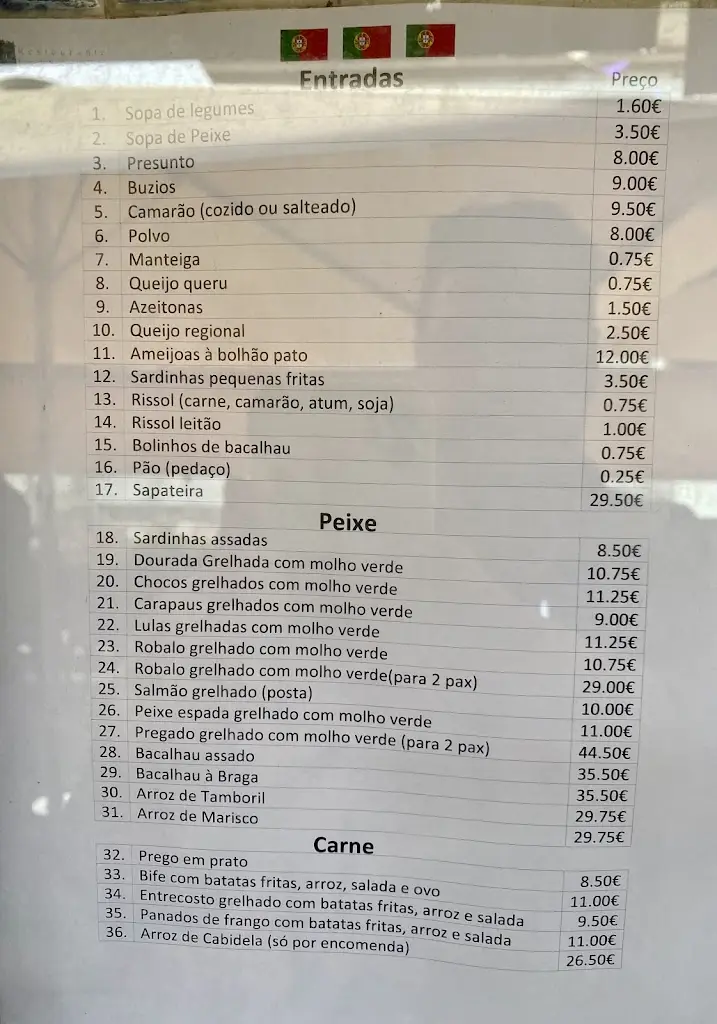 Menu_Restaurante Lage Senhor do Padrão_Matosinhos_imagen_3