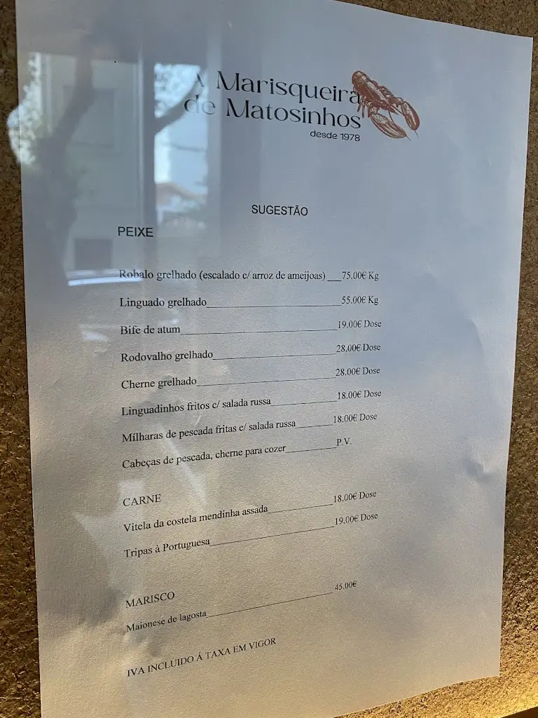 Menu_A Marisqueira de Matosinhos_Matosinhos_immagine_1