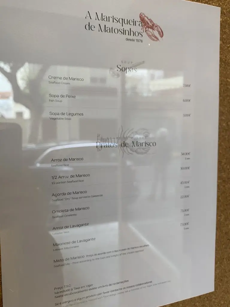 Menu_A Marisqueira de Matosinhos_Matosinhos_immagine_2