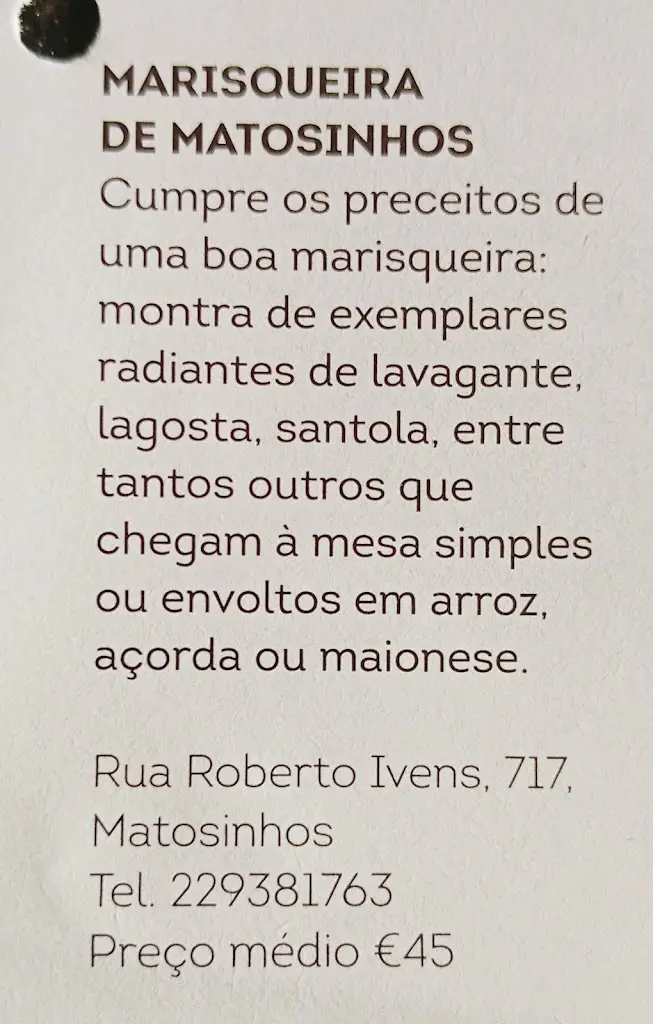 Menu_A Marisqueira de Matosinhos_Matosinhos_immagine_4
