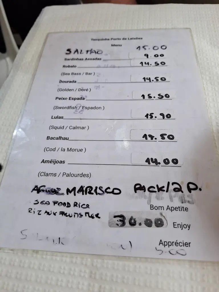 Menu_Tasquinha Porto de Leixões_Matosinhos_immagine_3