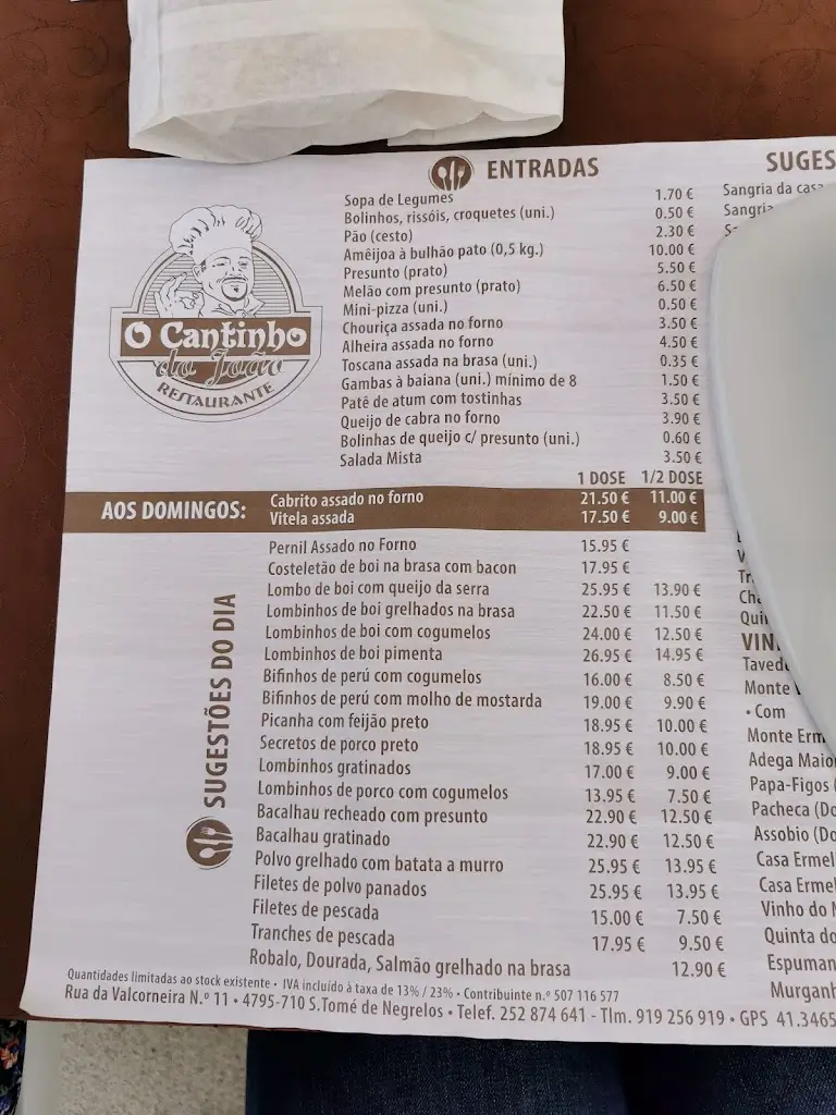Menu_O Cantinho do João_Negrelos_immagine_3