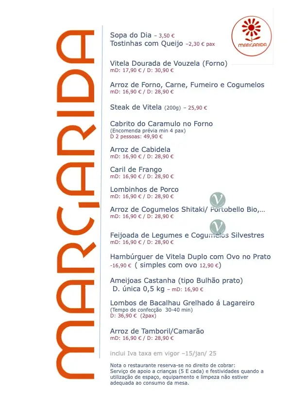 Menu_Margarida Restaurante_Margaride_immagine_1